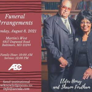 Celebration of Life and Arrangements for Elder Henry & Mrs. Sharon Fordham